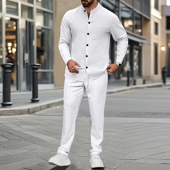 Chemise gaufrée pour homme