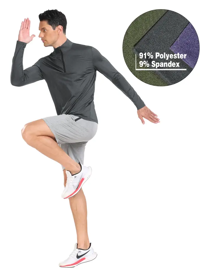 Pull de golf pour homme à col zippé