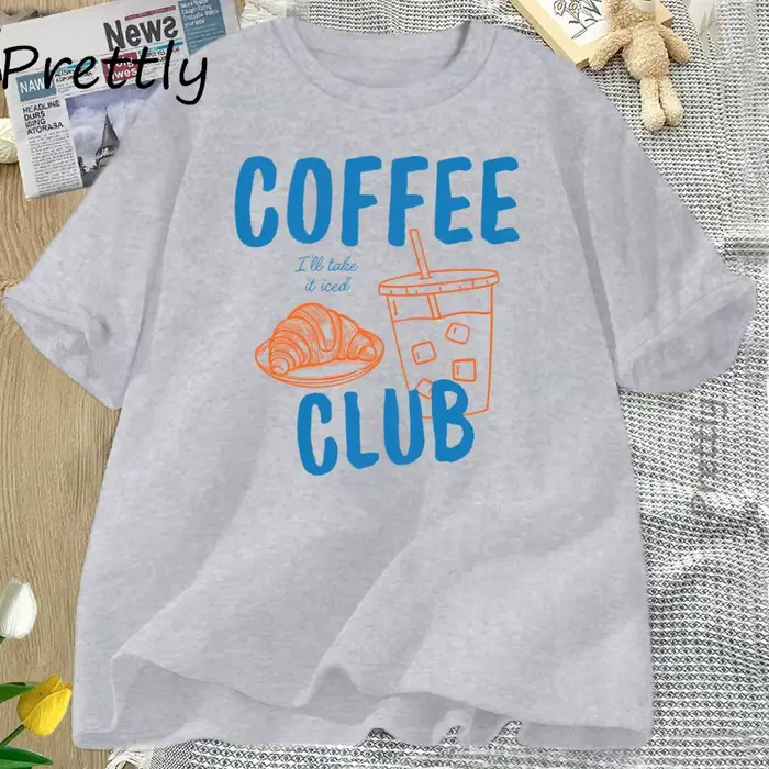 T-shirt femme glacé café Club