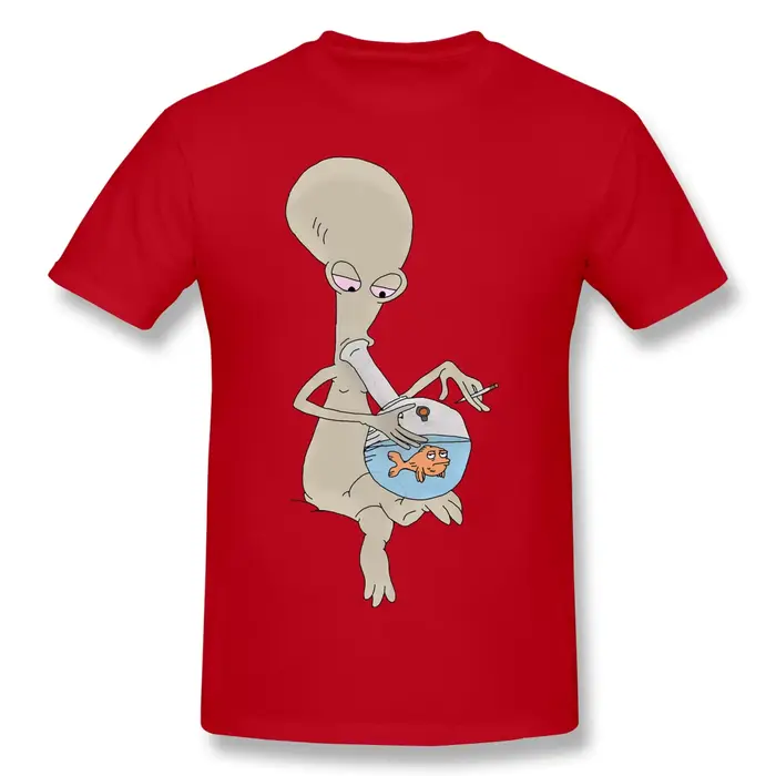 T-Shirt à Manches Courtes pour Homme, de Couleur Rouge, à la Mode