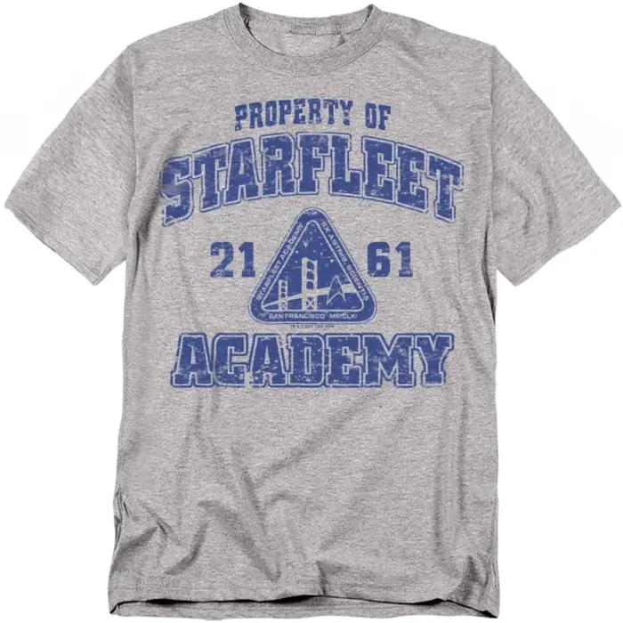 T-shirt Star Trek Live Long & Prosper en charbon de bois