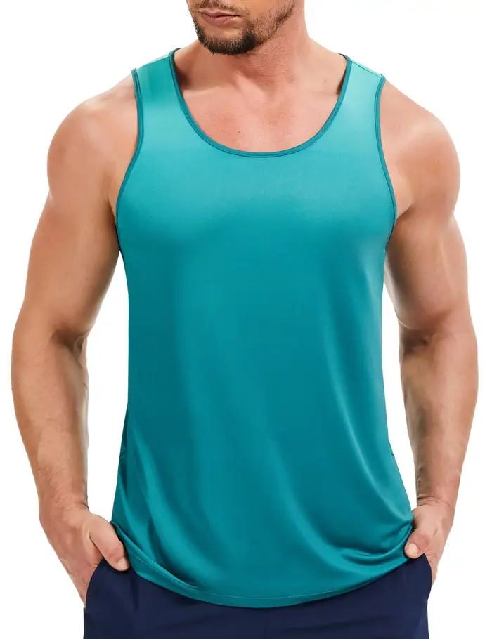TACVASEN Débardeurs de sport UPF80+ pour hommes