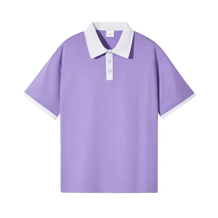Polo à Double tissage en pur coton épais