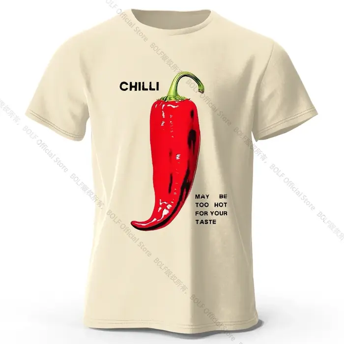 T-Shirt Chili Pepper épicé 100% coton, T-Shirt graphique chaud rouge audacieux pour hommes et femmes
