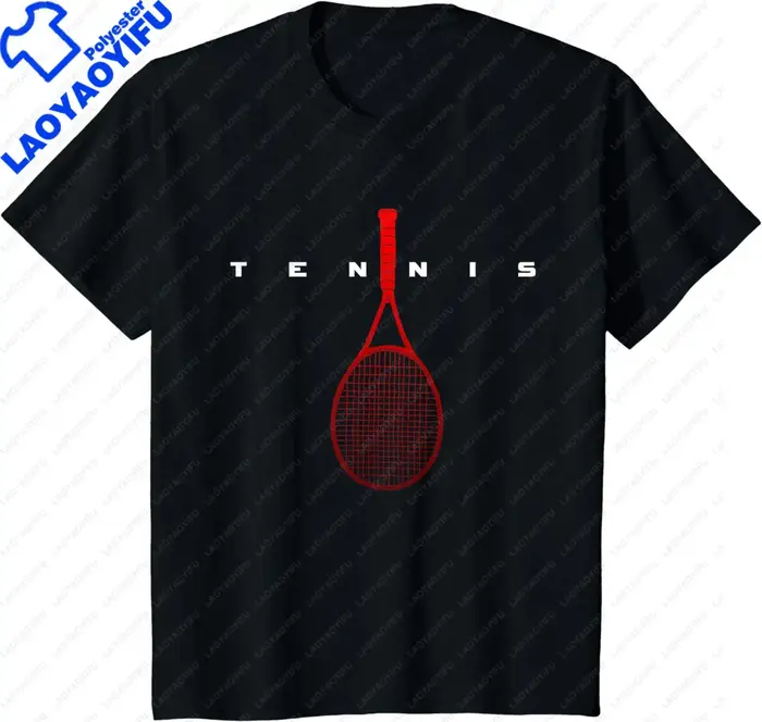 T-shirt de raquette de tennis cool pour hommes, vêtements de sport décontractés, t-shirts graphiques
