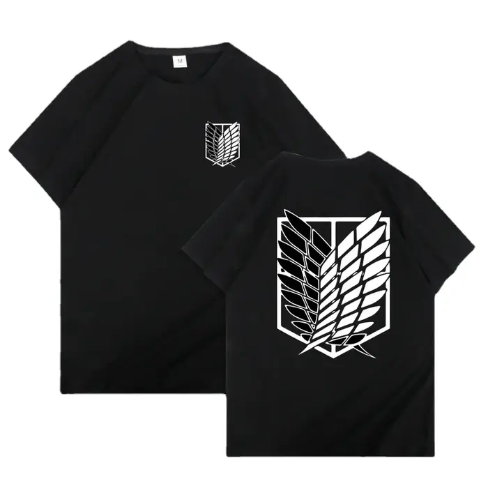 T-shirt Anime japonais hommes attaque sur Titan