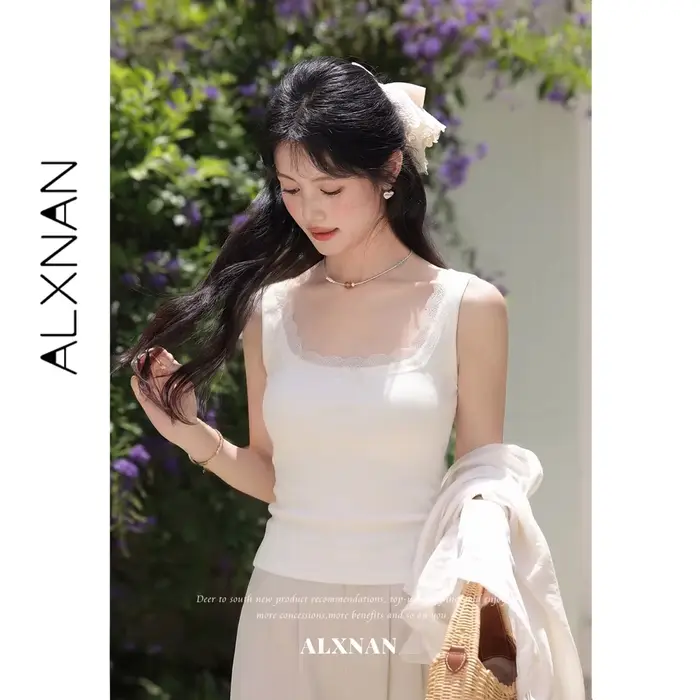 ALXNAN – débardeur en dentelle pour femmes