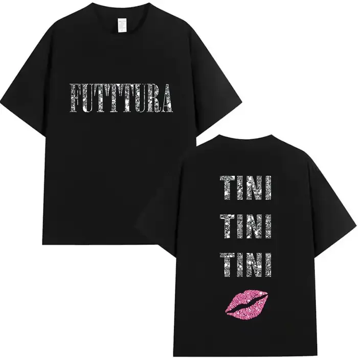 T-Shirt de l'album TINI STOESSEL FUTTTURA Tour 2026, T-Shirt unisexe en coton à manches courtes, Str