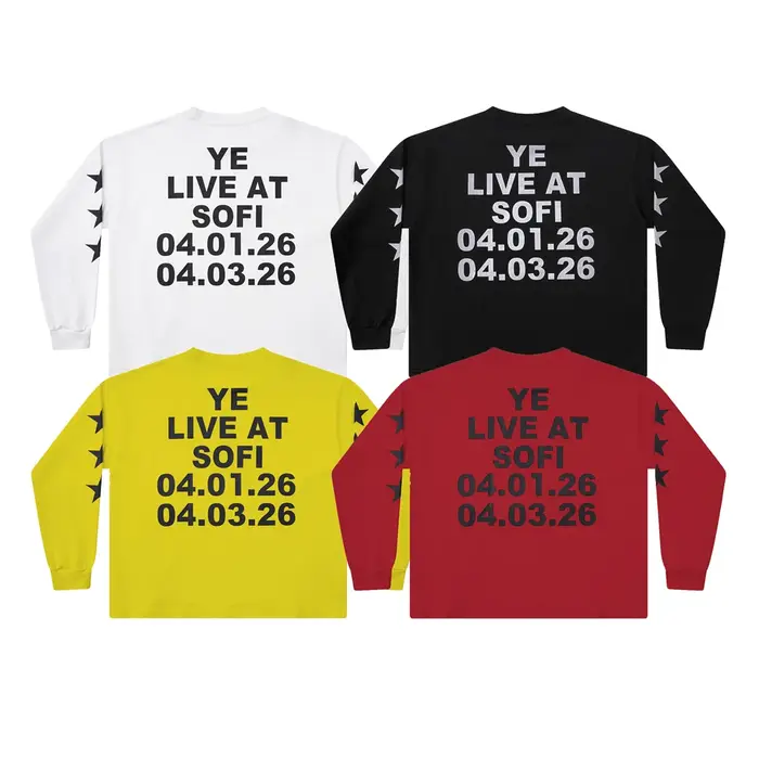 YE LIVE AT SOFI BULLY Kanye West Vultures YZY T-Shirt pour hommes et femmes