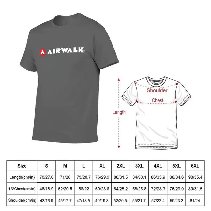 T-shirt graphique avec logo Airwalk pour homme, nouveau, texte blanc