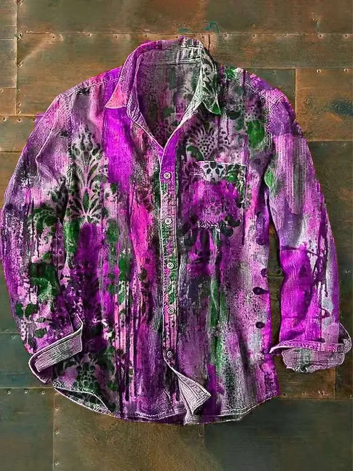 Chemise à manches longues pour hommes
