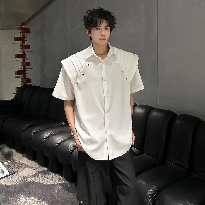 Chemise d'été à manches courtes pour hommes