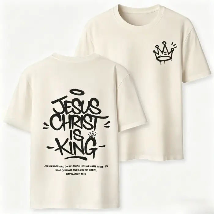 Nouveau style 2026 – T-shirt chrétien respirant et décontracté de haute qualité « Jésus-Christ est R
