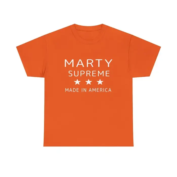 T-shirt en coton orange Marty Supreme