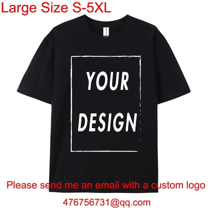 T-shirt personnalisé femmes hommes personnalisé imprimé 100% coton à manches courtes votre Logo Phot