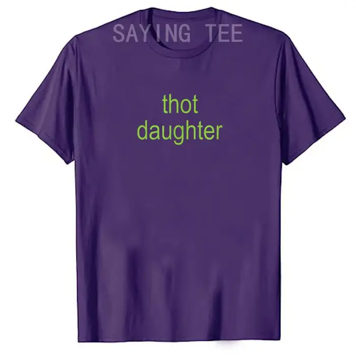 T-Shirt à Manches Courtes avec Lettres Humoristiques Imprimées