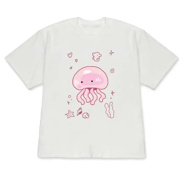 T-shirt à manches courtes avec motif de requin mignon