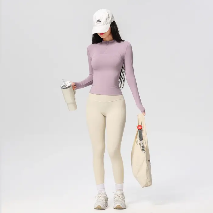 T-Shirt d'entraînement de Yoga à manches longues pour femmes