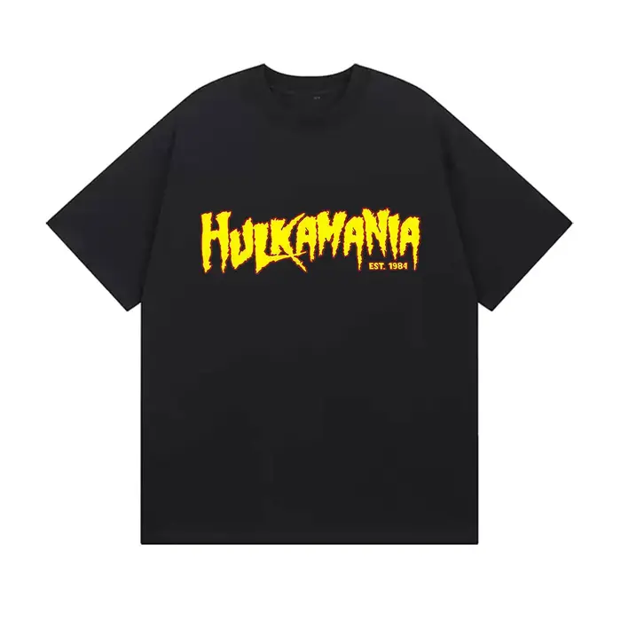 Hulk Hogan RIP Hulkamania t-shirts graphiques légende de lutte hauts T-shirt à manches courtes hommes rétro col rond