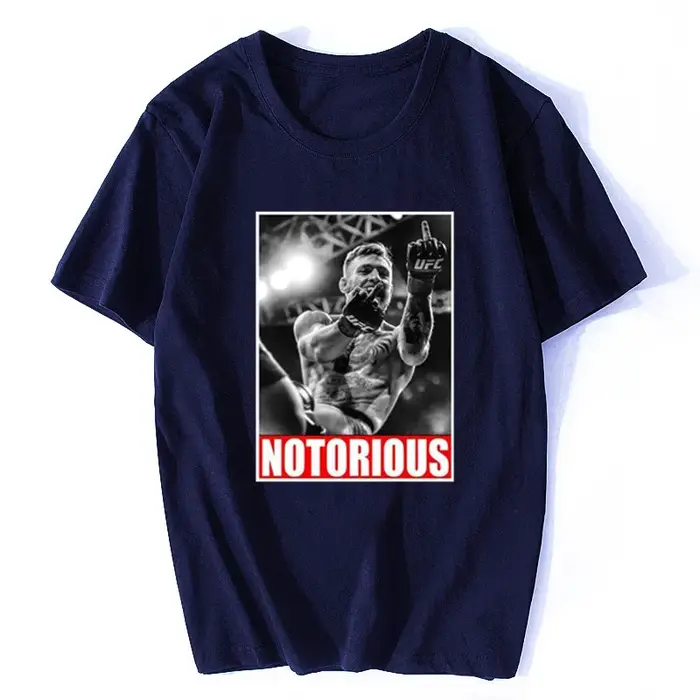 Conor McGregor notoire hommes Fan T-shirt Design drôle noir mode Streetwear
