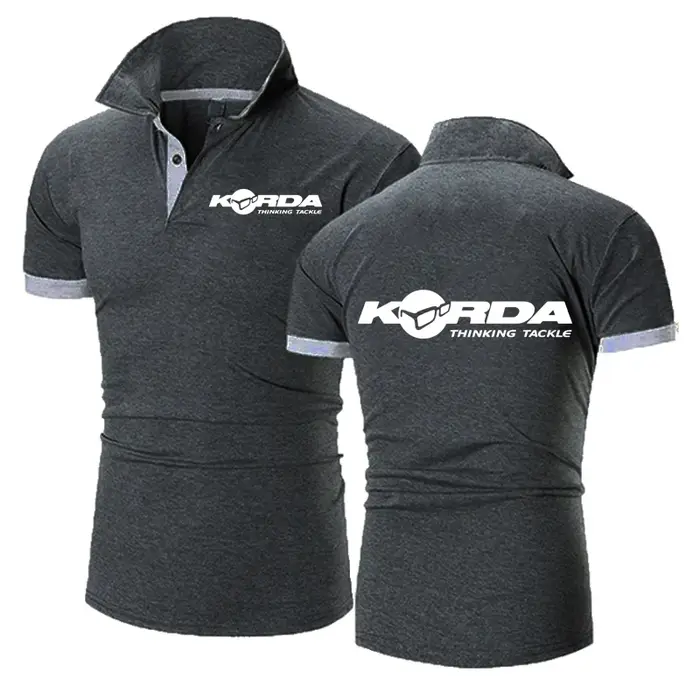 Korda inspiré hommage polos pêche à la ligne Camping revers t-shirts classique