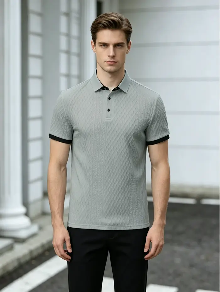 Chemises polo pour hommes au style décontracté chic
