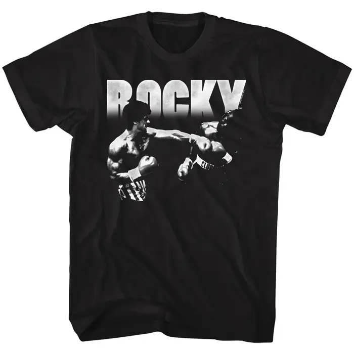 Nouveau style été 2026 : T-shirt imprimé col rond unisexe Sylvester Stallone, tendance et populaire