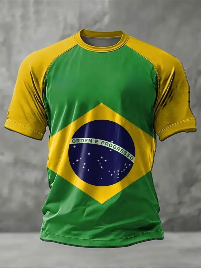 T-shirt de football du Brésil pour hommes et femmes