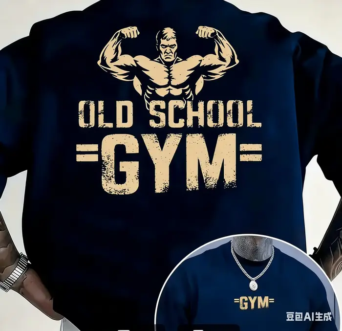 T-shirt de fitness rétro pour homme - T-shirt d'entraînement rétro pour l'été, à porter en salle de