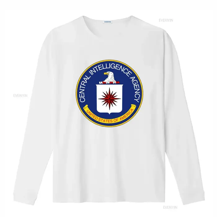 T-shirt en coton avec sceau officiel de l'agence des renseignements centraux américaine