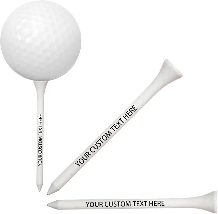 Tees de golf personnalisés avec votre jeu ou votre nom, 2 3/4 pouces durables, 50 pièces