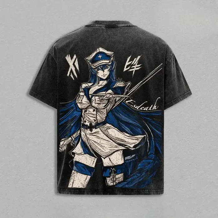 T-shirt graphique Akame Ga Kill Esdeath pour hommes et femmes