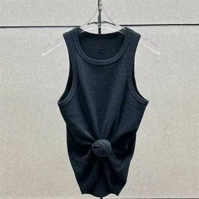 T-shirt femme 2025 été nouveau épaule rembourré coupe ajustée haut à manches courtes pur coton col r
