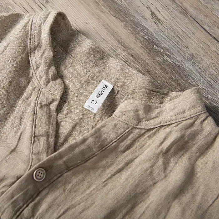 T-Shirt Vintage en lin pour hommes