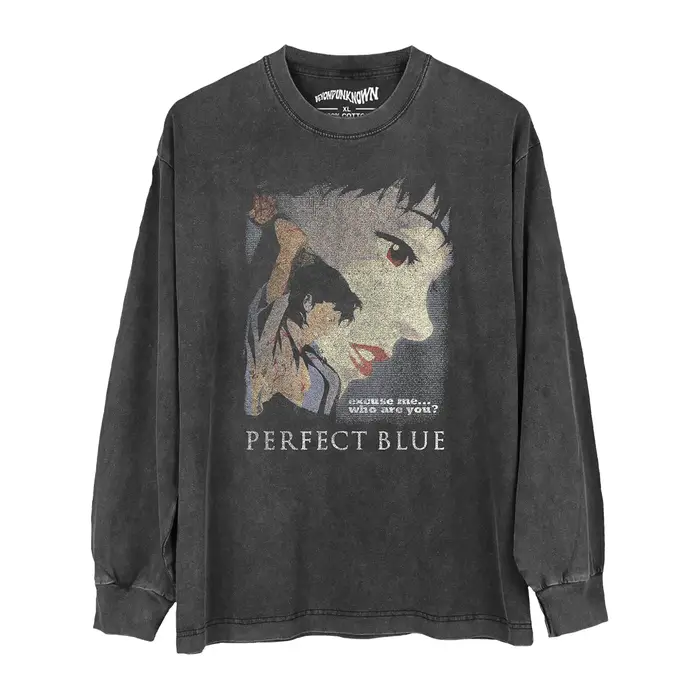 T-Shirt bleu parfait Anime japonais Satoshi Kon paprika millénaire actrice Tokyo parrainers hommes femmes chemise à manches courtes