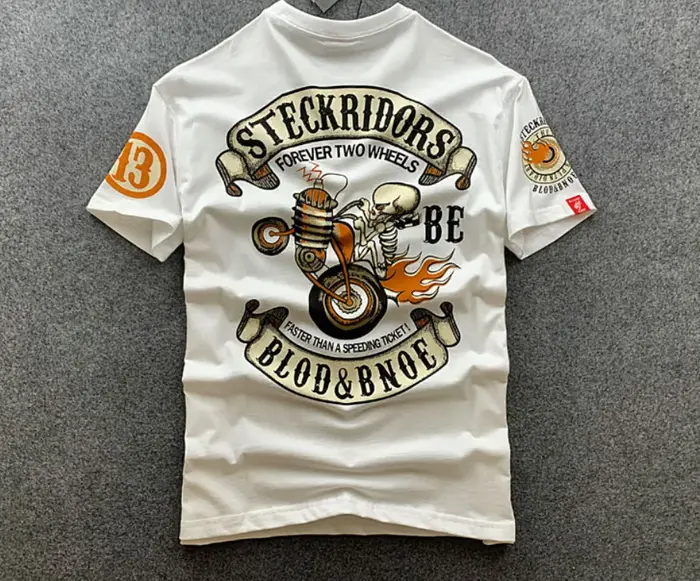 T-shirt à manches courtes pour hommes Skull