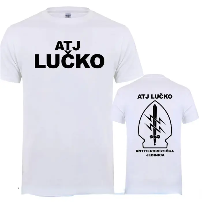 ATJ LUCKO-T-Shirt à Manches Courtes pour Homme, Décontracté, Patinage, Contre le Terrorisme, Unité de Force Spéciale, Été