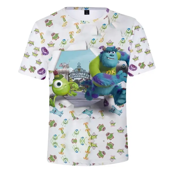 T-shirts pour adultes imprimés en 3D de Monsters