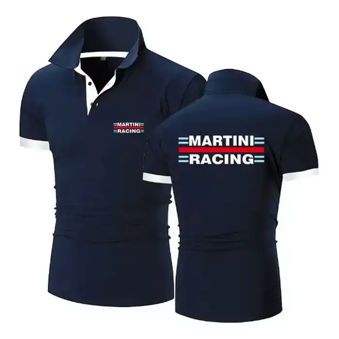 Polo décontracté à manches courtes pour hommes, vêtements de printemps et d'été, chemise mince respi