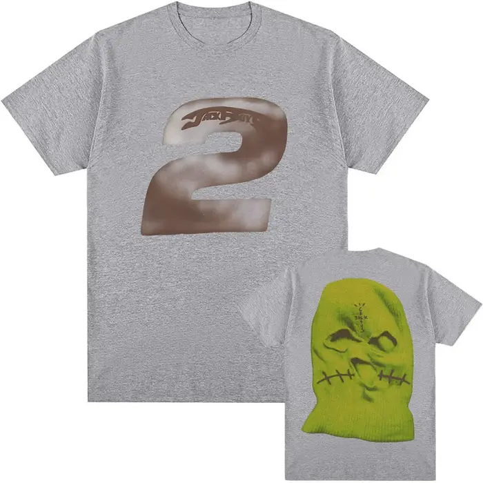 JACKBOYS II t-shirts à manches courtes coton mode T-shirt décontracté col rond Hip Hop Streetwear unisexe Album