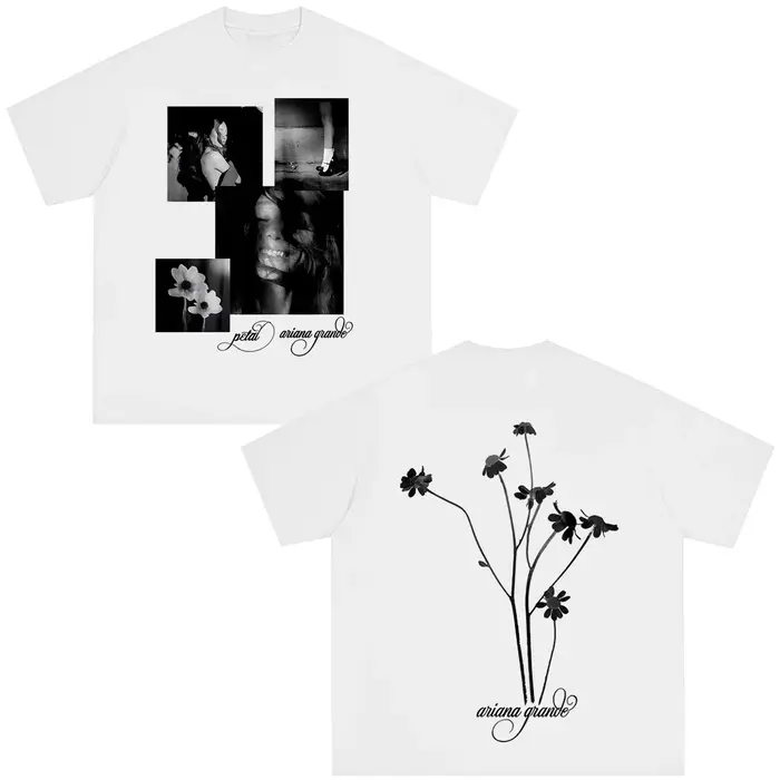 T-shirt Ariana Grande Nouvelle Collection Petal Merch 2026 Homme Femme Vintage Manches Courtes Décontracté Coton Mode Ample Cadeaux pour Fans