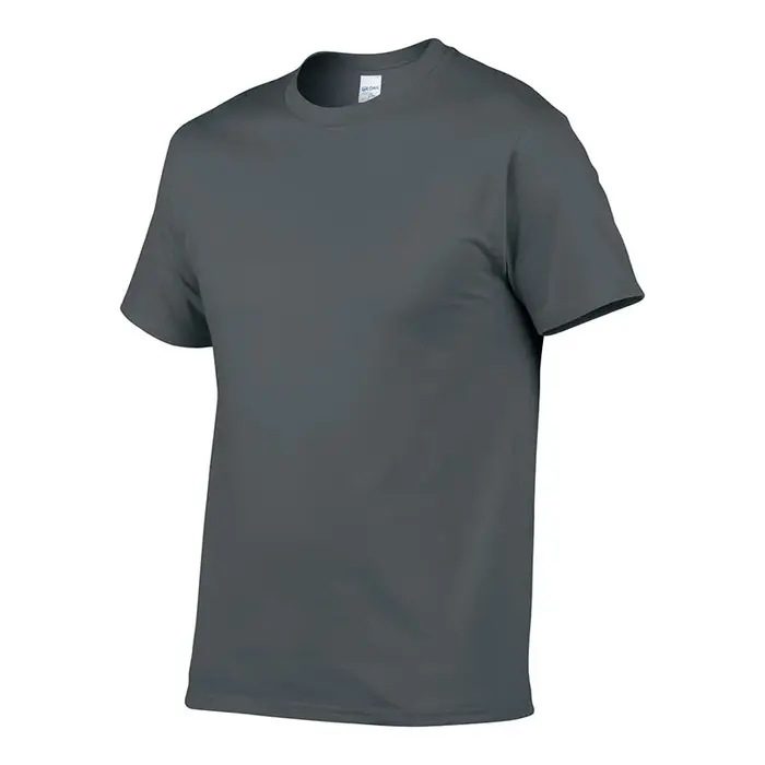Style d'été haute qualité 100% coton couleur unie t-shirt hommes