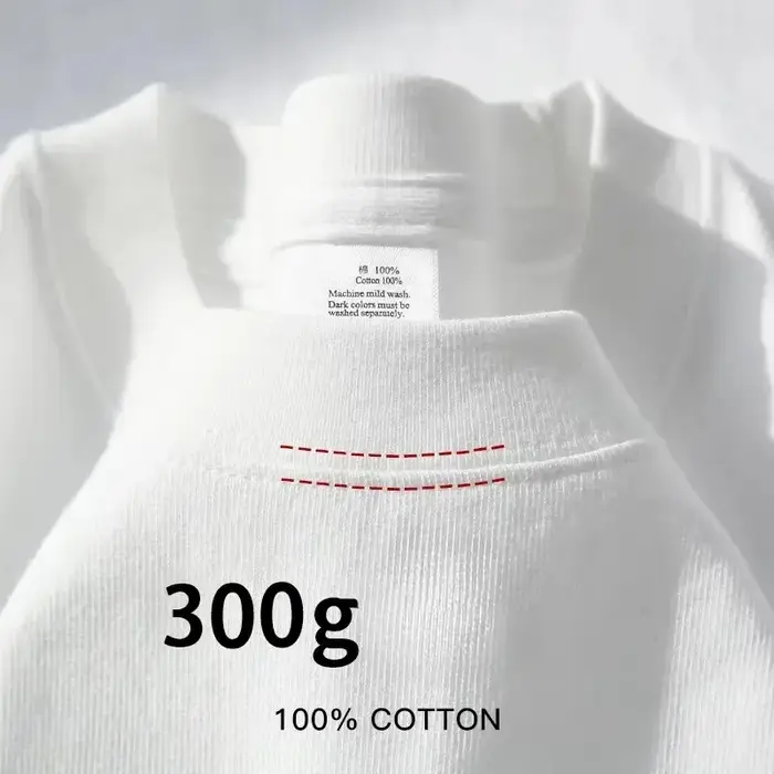 T-shirt à manches courtes en coton épais