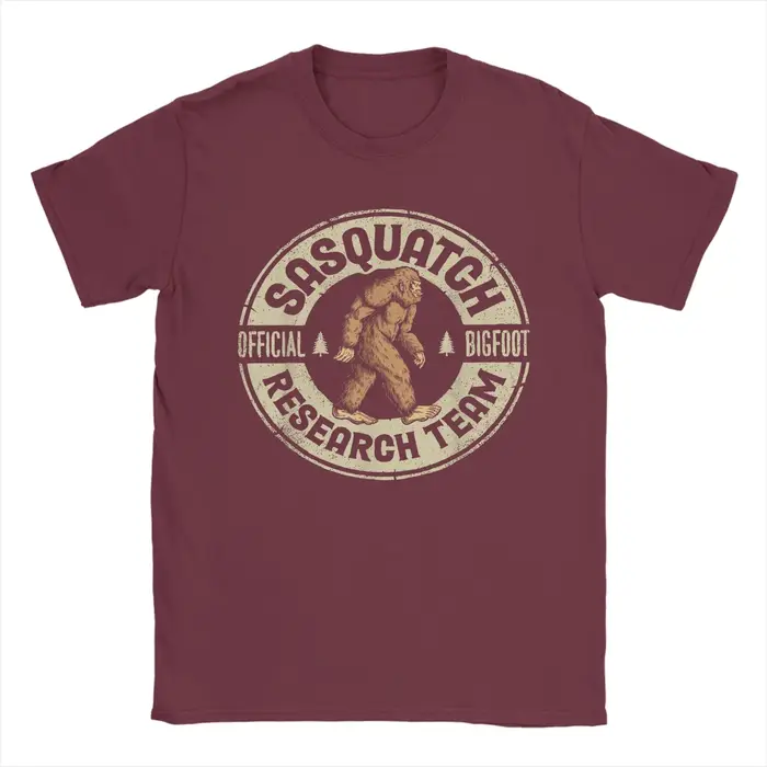 Streetwear t-shirt été Bigfoot équipe de recherche rétro Vintage Sasquatch t-shirts coton