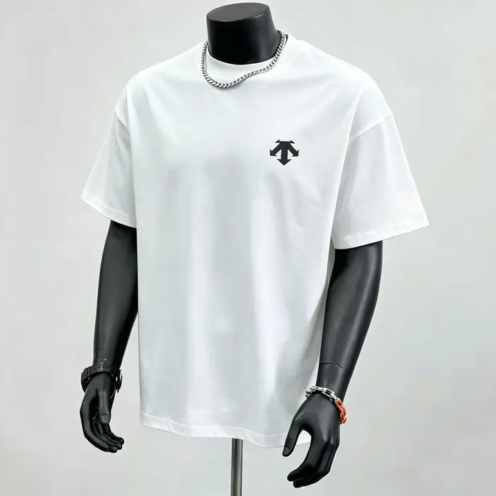 T-shirt pour homme de haute qualité, en coton pur épais, nouveau modèle d'été, avec imprimé, élégant