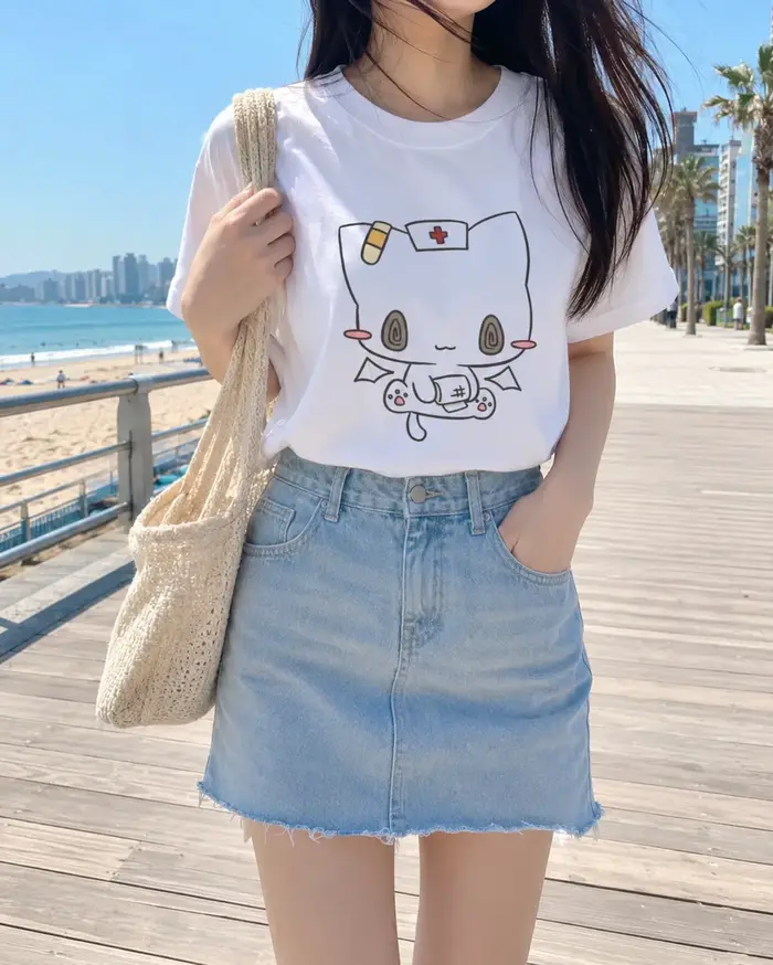 T-shirts pour femmes, imprimés de dessins animés