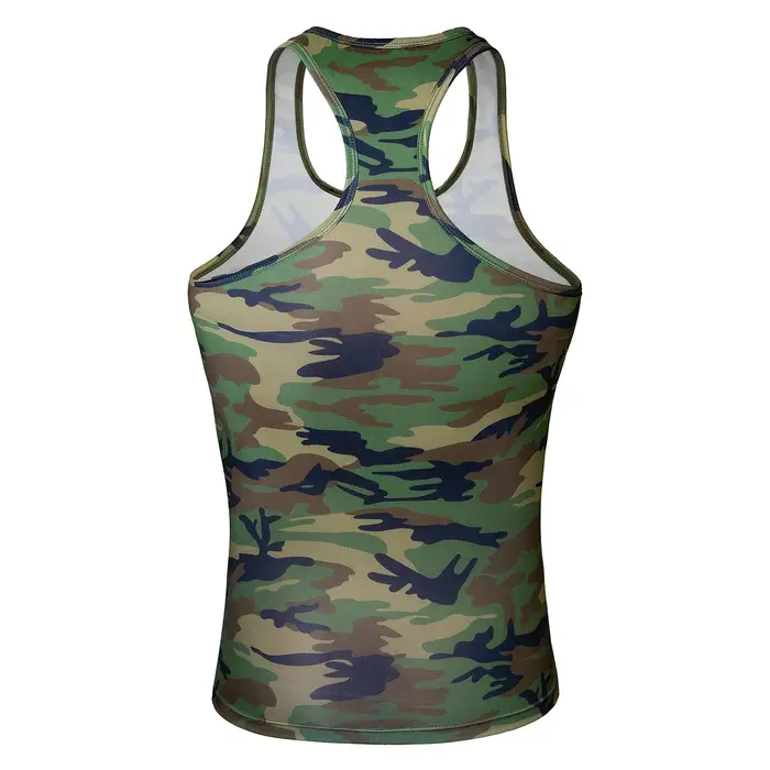 Débardeur Camouflage Homme Été Sans Manches Y-Back Gilet Musculation Gym Entraînement Sous-vêtement 