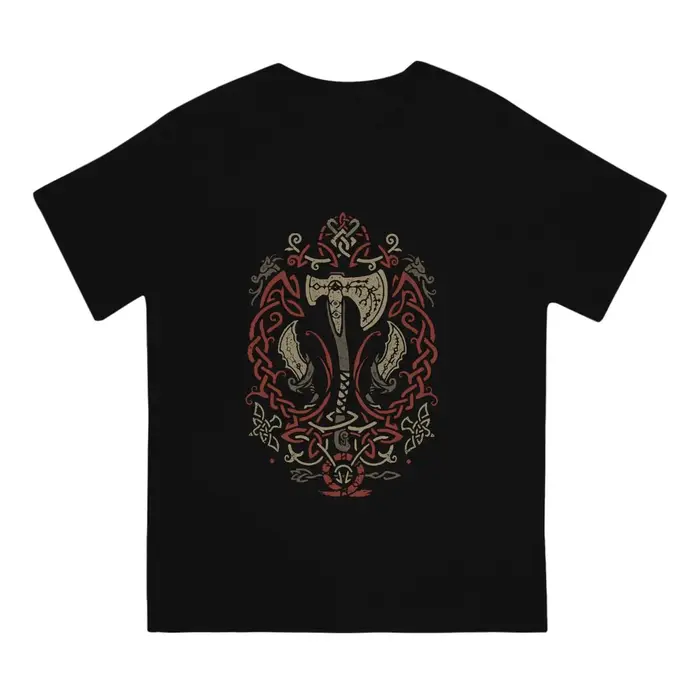 Ragnarok icône avec Kratos et Atreus t-shirt décontracté dieu de la guerre