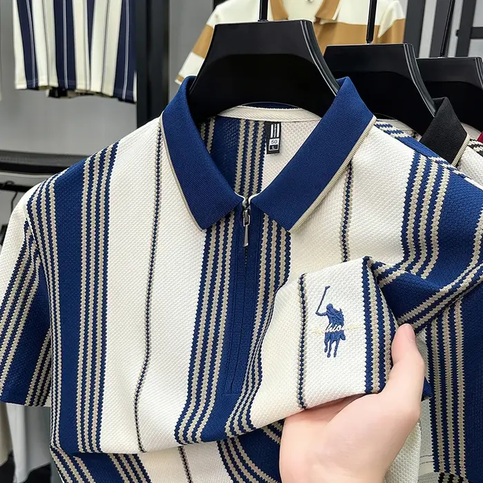 Polo à manches courtes avec col