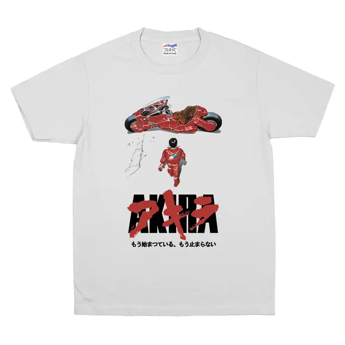T-Shirt Akira en coton blanc pour hommes